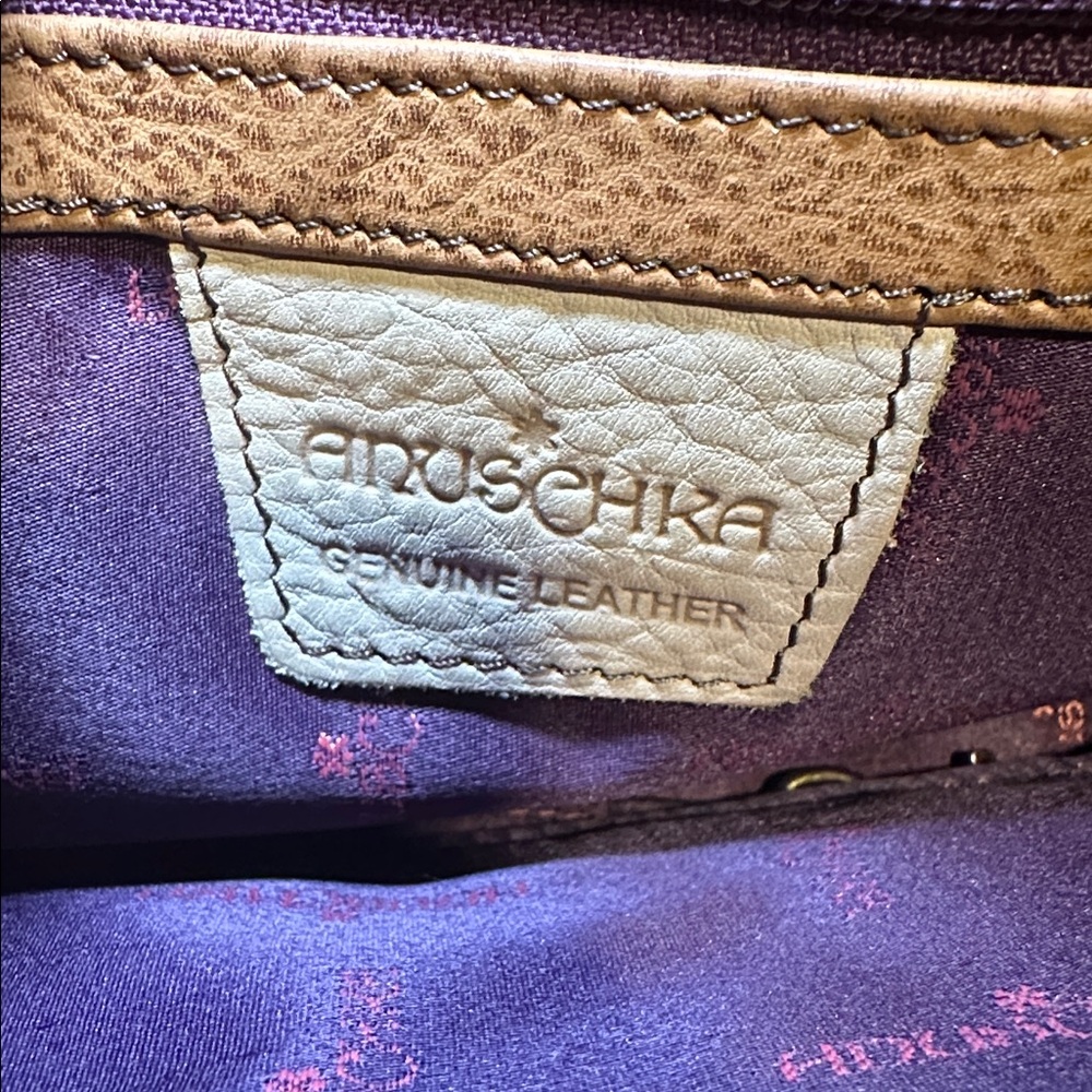 Vintage hand painted Anuschka shoulder bag - Picture 3 of 5